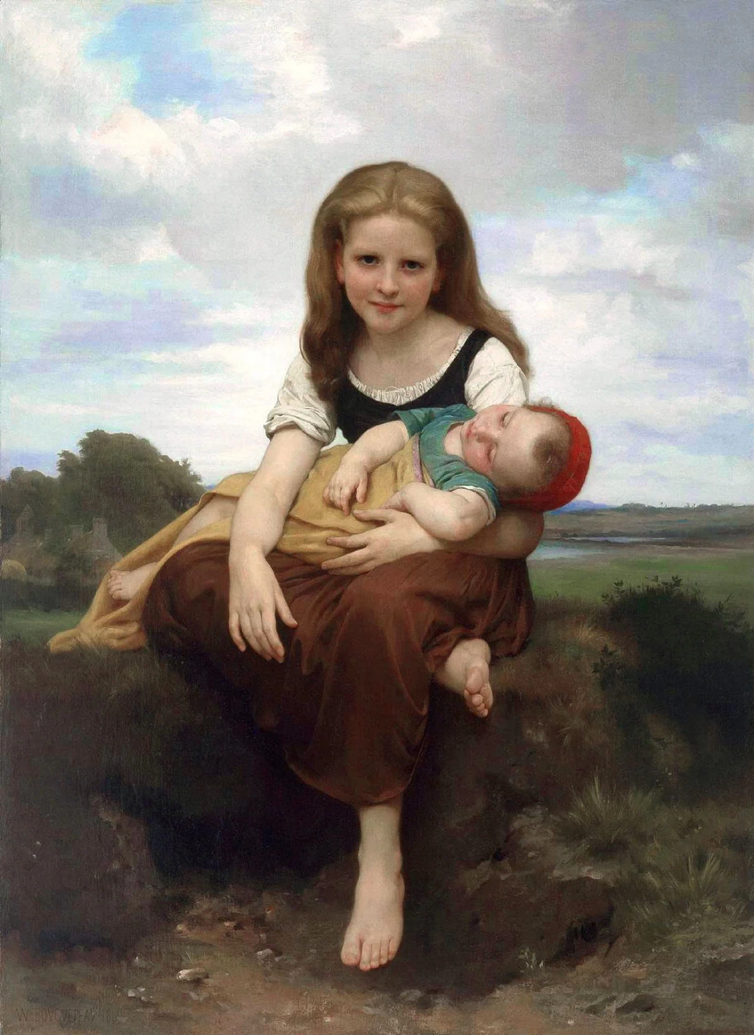 La sorella maggiore (1869) - Museo delle belle arti, Houston